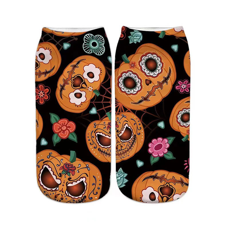 Chaussettes d'Halloween 3D grande taille (5 paires) - image 3