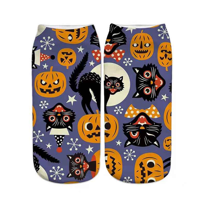 Chaussettes d'Halloween 3D grande taille (5 paires) - image 5
