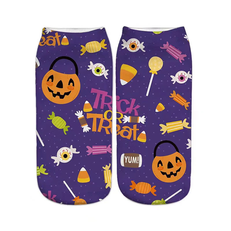 Chaussettes d'Halloween 3D grande taille (5 paires) - image 2