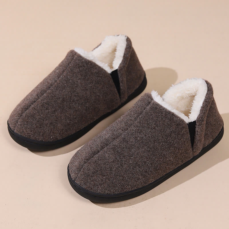 Chaussons chauds et confortables grande taille - Brun - États-Unis 9-10 - image 12