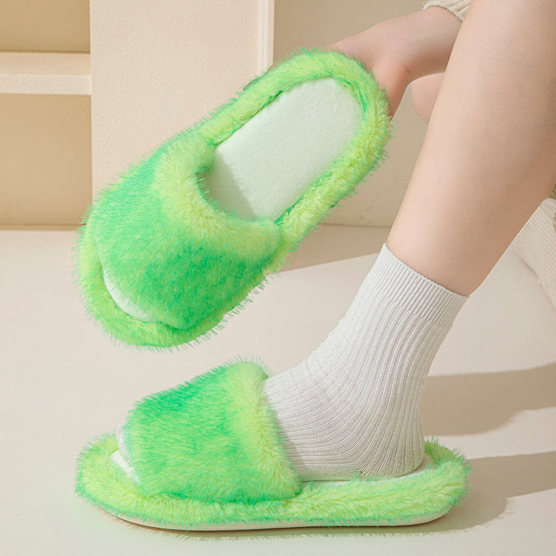 Chaussons en peluche couleur bonbon grande taille - image 9