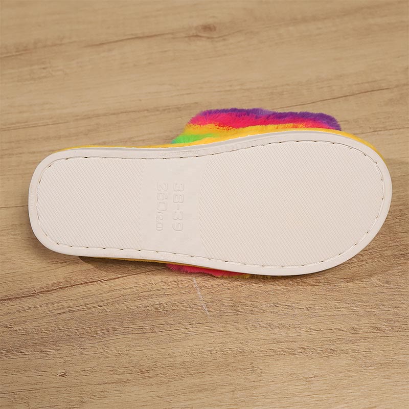 Chaussons arc-en-ciel grande taille