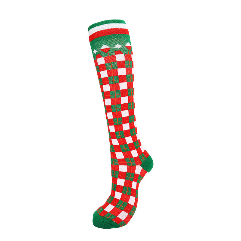 Chaussettes de compression à motif mignon de Noël (6 paires) - image 7