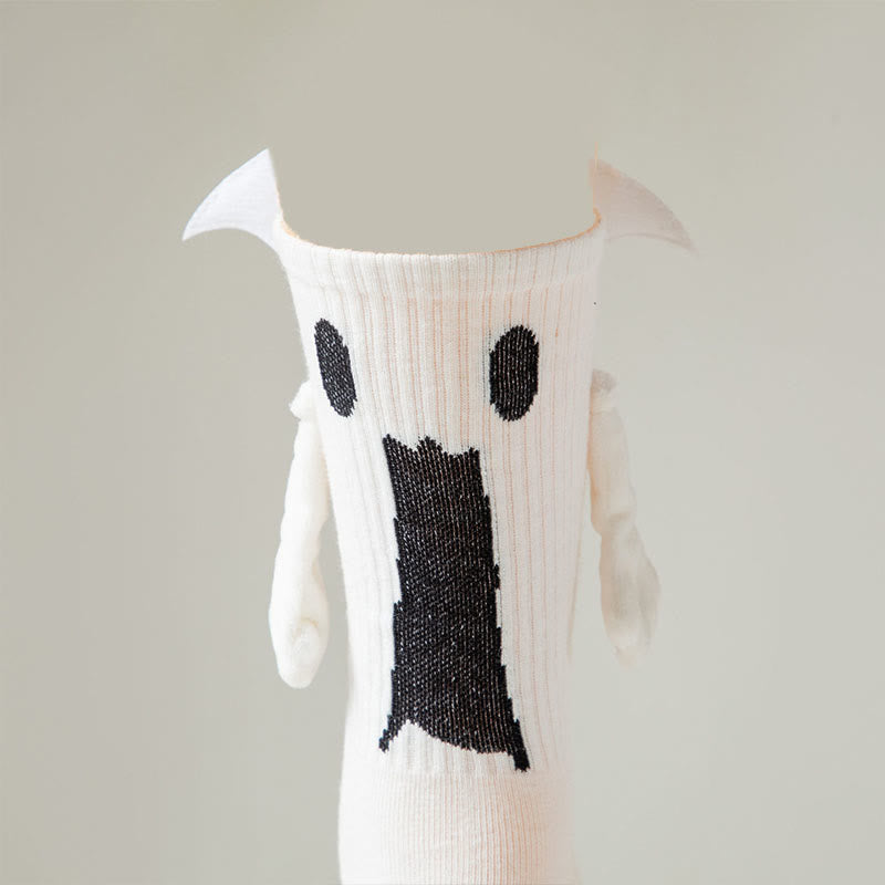 Chaussettes courtes à attraction magnétique fantôme grande taille (2 paires) - Blanc - EU36-44 (US3-10) - image 10