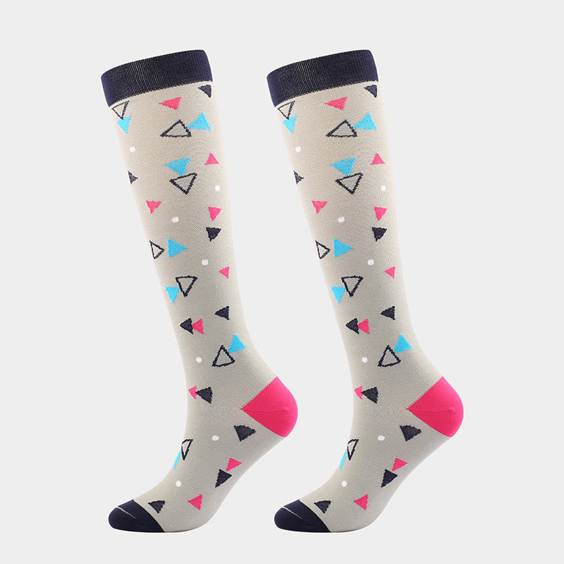Chaussettes de compression de sport mignonnes et tendance (7 paires)