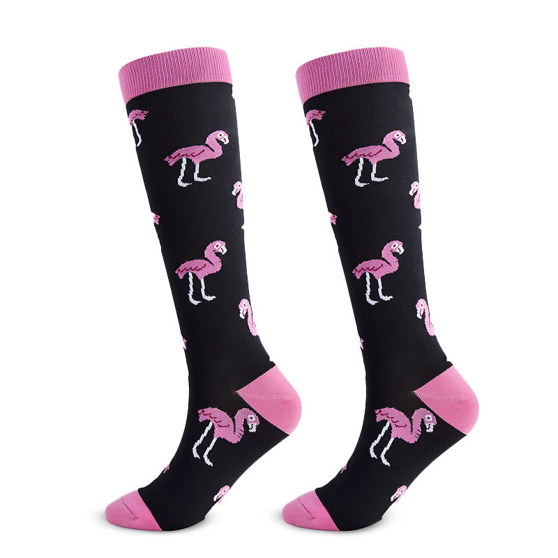 Chaussettes de compression hautes motif fruits et animaux (6 paires) - image 6