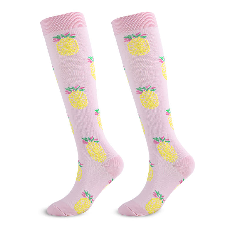 Chaussettes de compression hautes motif fruits et animaux (6 paires) - image 13