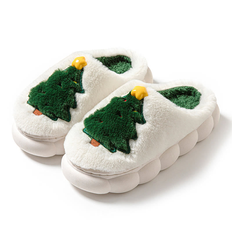 Chaussons sapin de Noël grande taille - Beige - EU44-45 (US10-11) - image 8