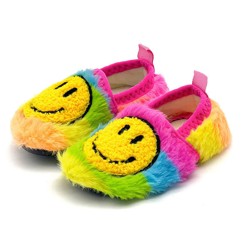 Chaussons arc-en-ciel smiley grande taille - Arc-en-ciel - EU50-51 (US15-16) - image 0