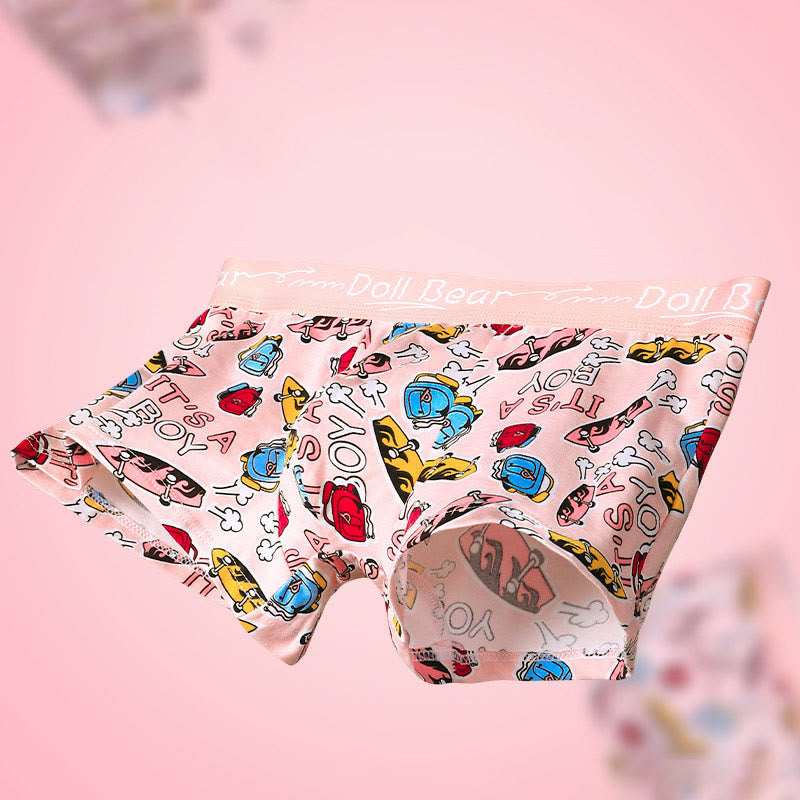 Boxers roses grande taille (lot de 4)