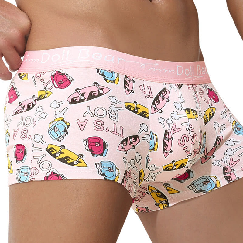 Boxers roses grande taille (lot de 4)
