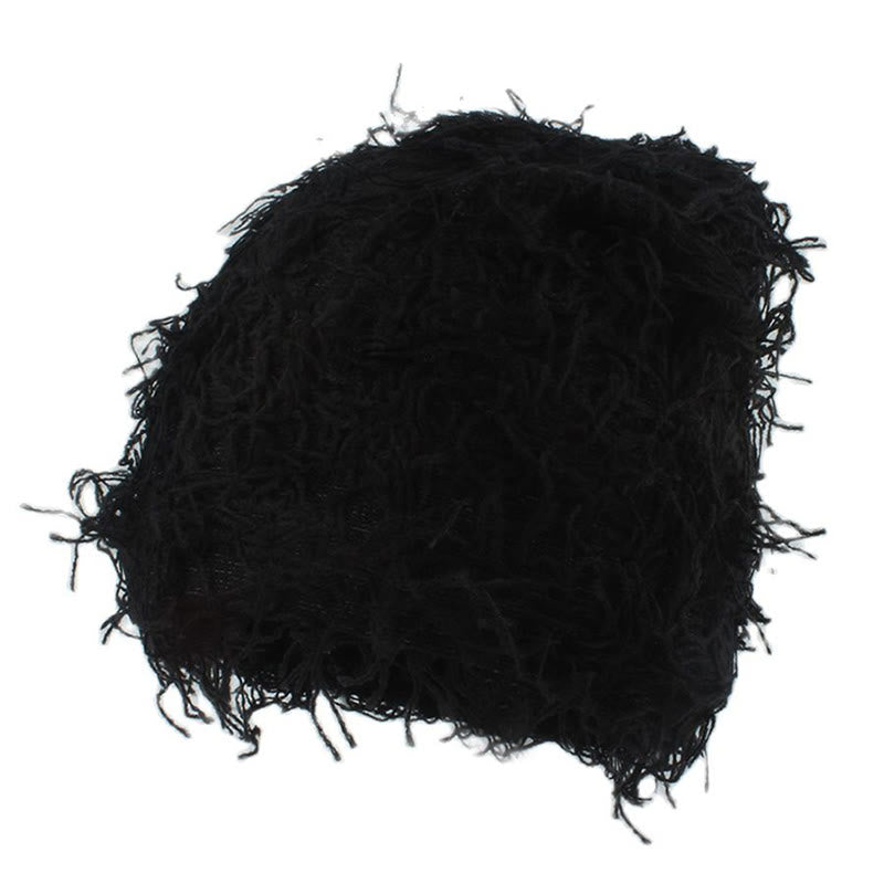 Bonnet tricoté unisexe grande taille