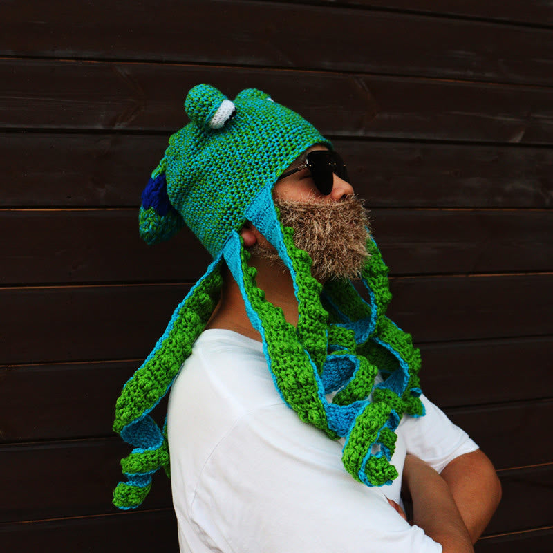 Bonnet tentacule de pieuvre coloré grande taille