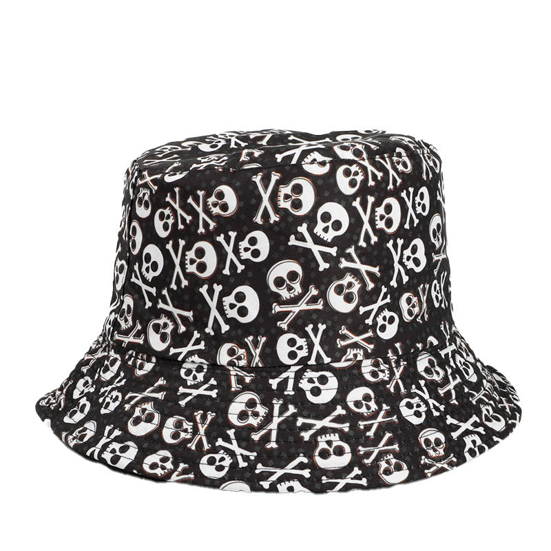 Chapeau bob grande taille série Skull - Crâne empoisonné - Taille unique - image 2