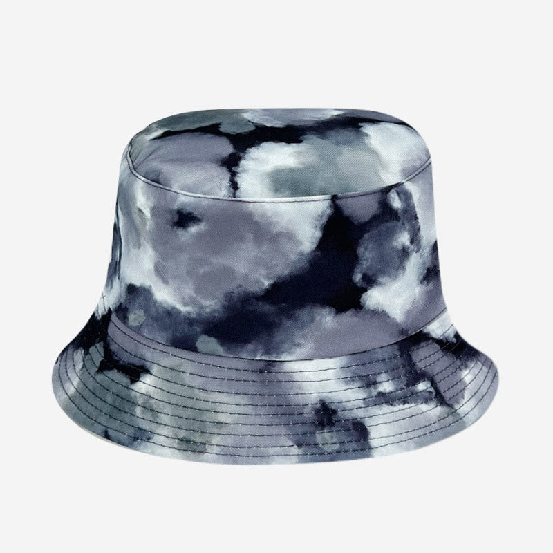 Chapeau bob tie-dye bleu violet grande taille