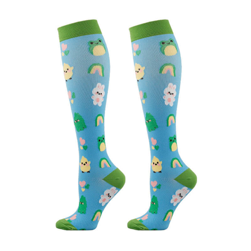 Chaussettes de compression animaux mignons (5 paires) - image 6