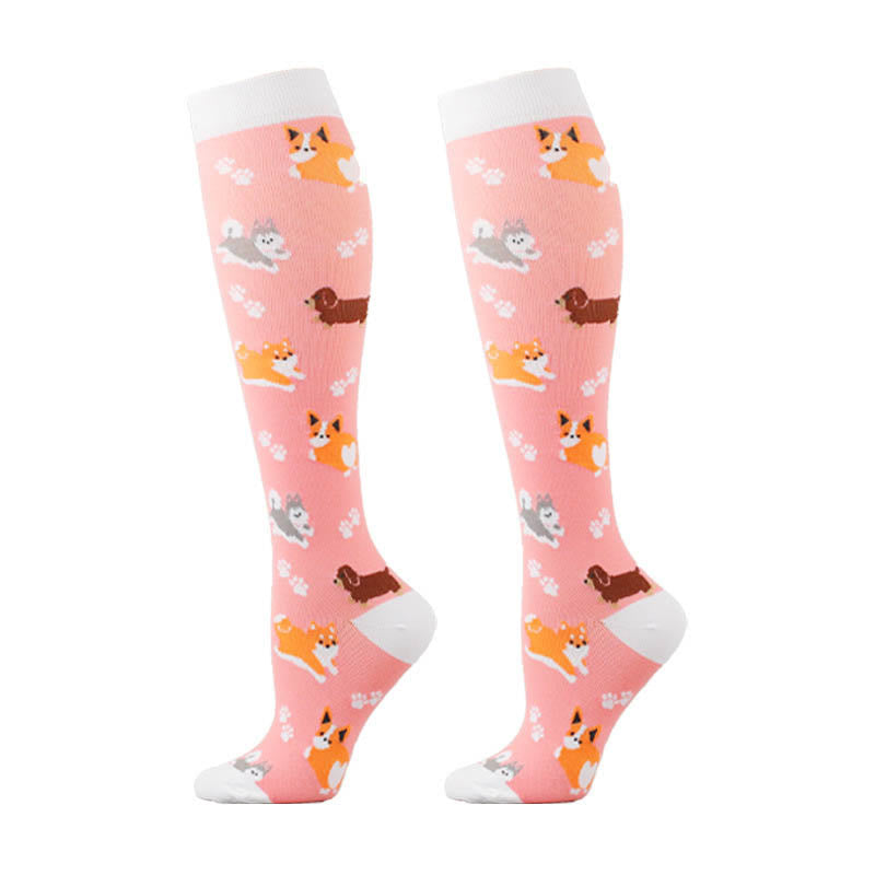 Chaussettes de compression animaux mignons (5 paires) - image 4