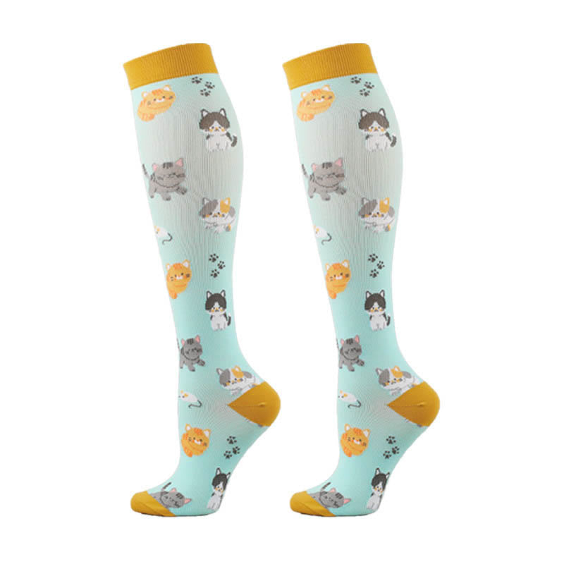 Chaussettes de compression animaux mignons (5 paires) - image 2