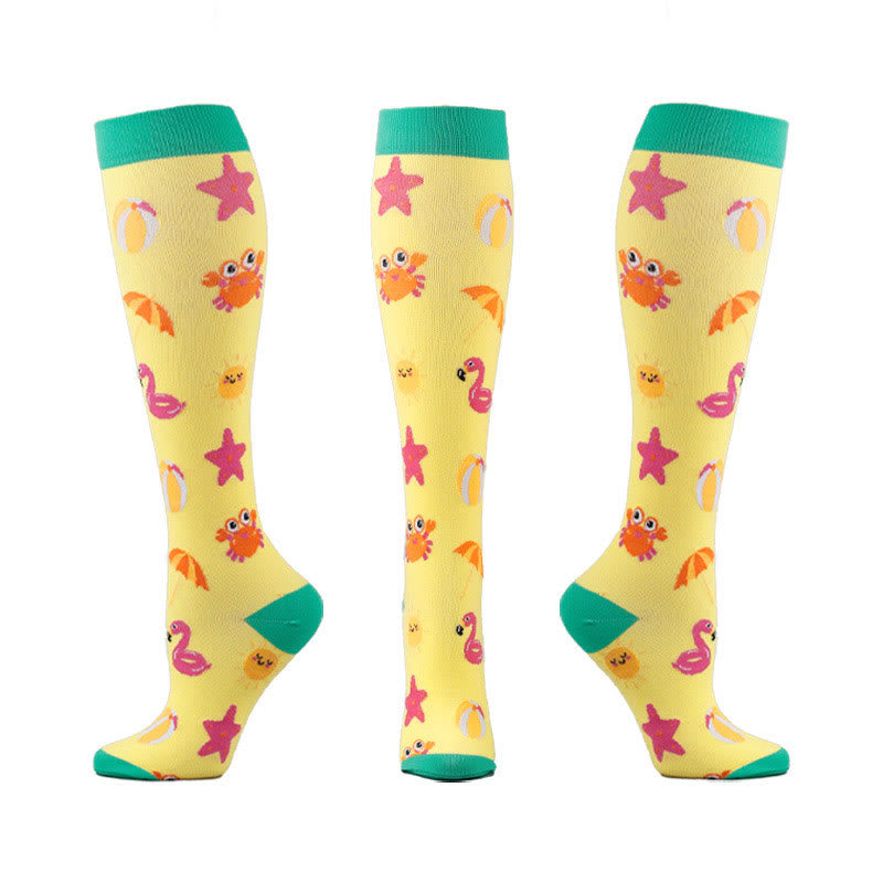 Chaussettes de compression animaux mignons (5 paires) - image 6