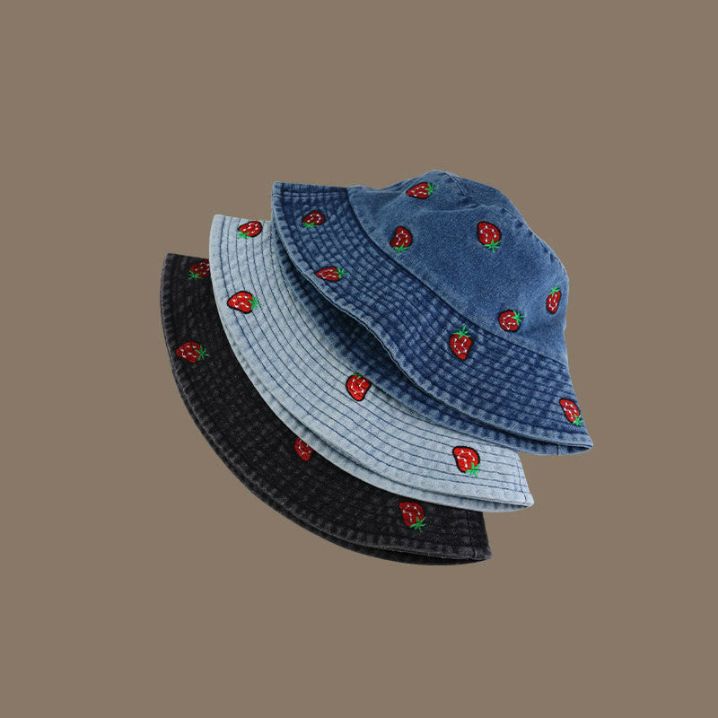 Chapeau bob fraise grande taille - image 5