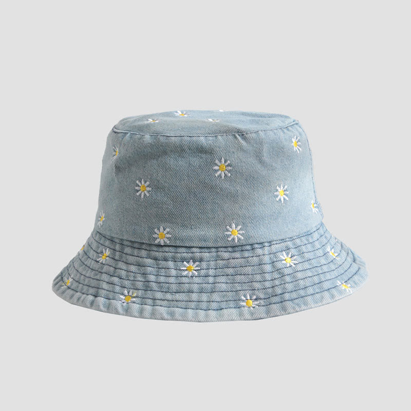 Chapeau seau Daisy grande taille - Bleu clair - Taille unique - image 2