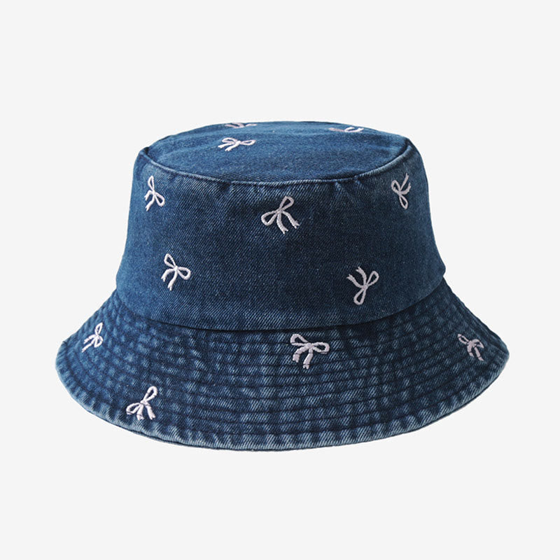 Chapeau bob à nœud grande taille - Bleu foncé - Taille unique - image 2