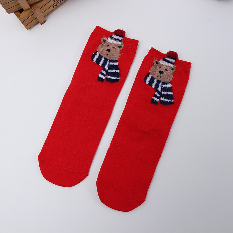 Chaussettes à motifs de Noël mignons