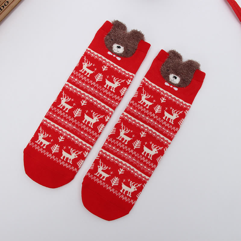 Chaussettes à motifs de Noël mignons