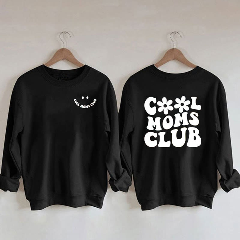 Sweat-shirt imprimé Cool Moms grande taille
