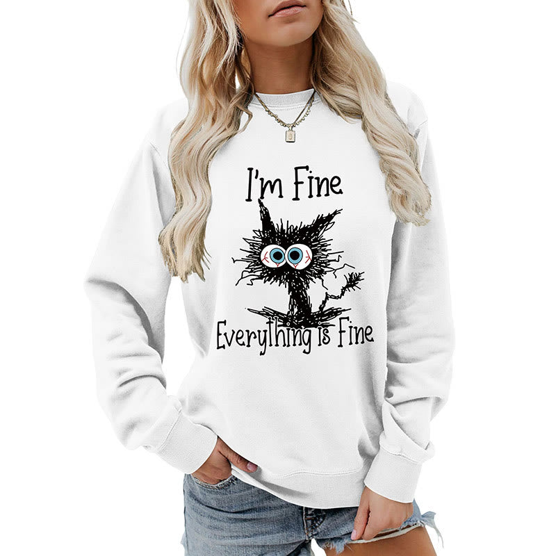Sweat-shirt chat en colère grande taille - image 19