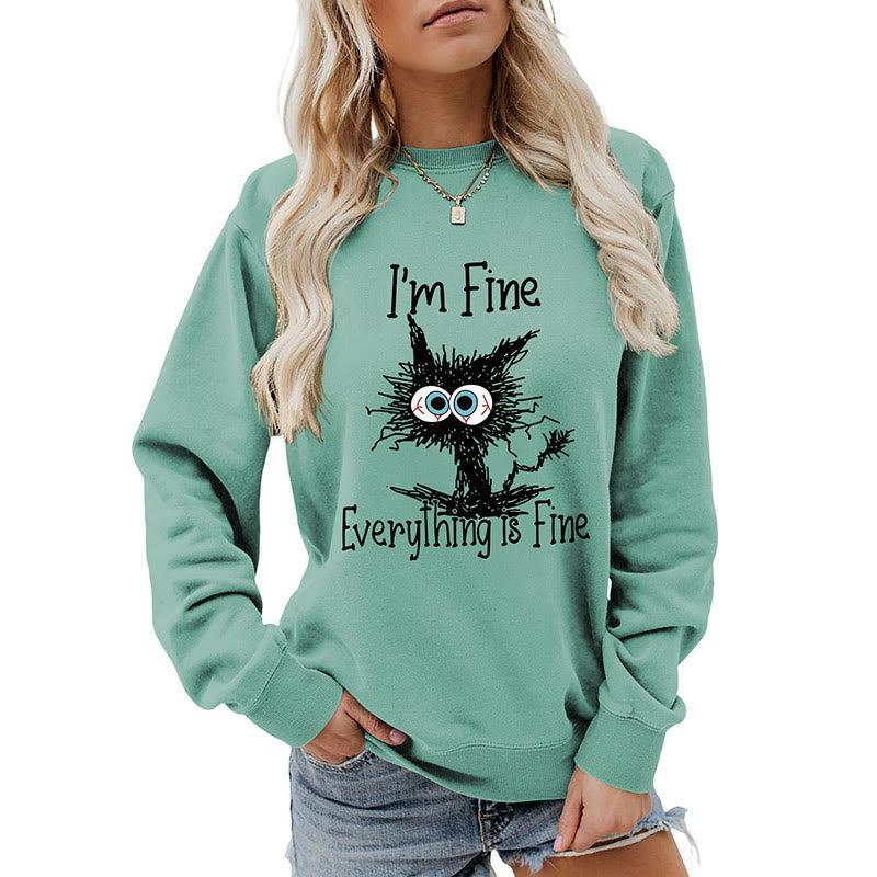 Sweat-shirt chat en colère grande taille - image 20