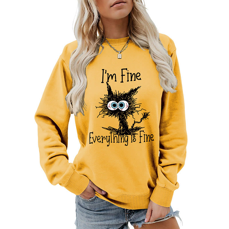 Sweat-shirt chat en colère grande taille - image 26