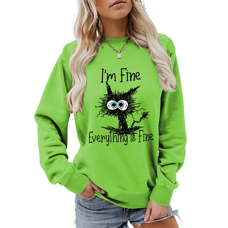 Sweat-shirt chat en colère grande taille - image 27