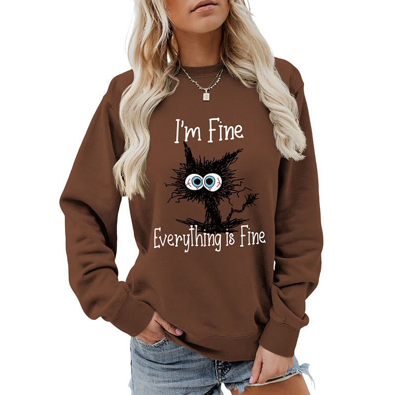Sweat-shirt chat noir grande taille - image 12
