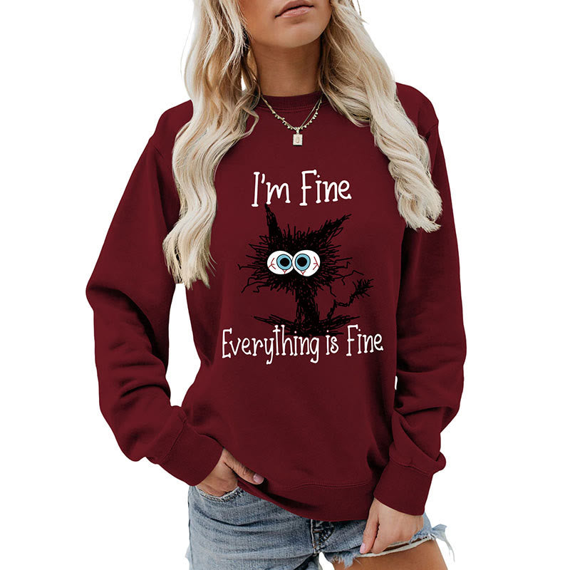 Sweat-shirt chat noir grande taille - image 17