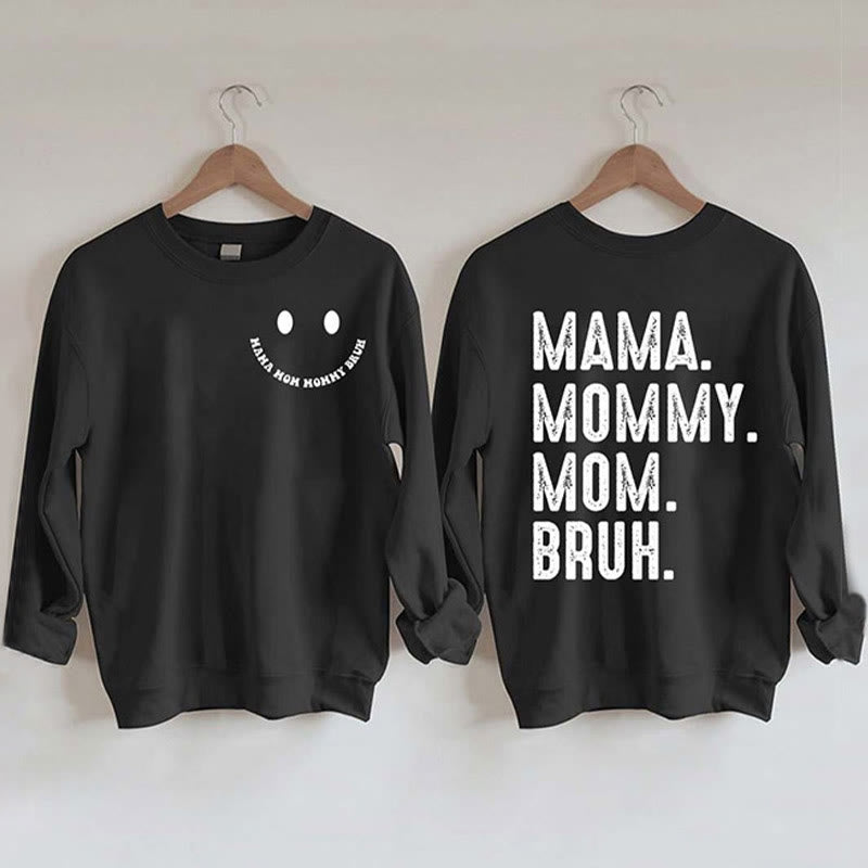 Sweat-shirt imprimé maman grande taille - Noir - 3XL - image 2