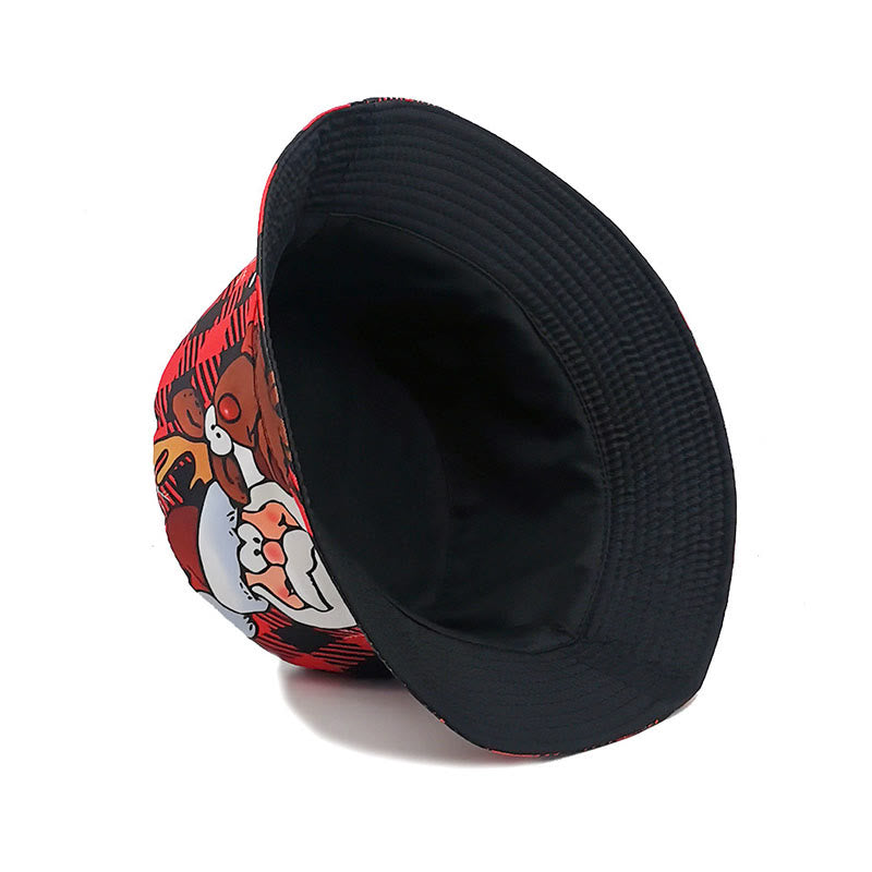 Chapeau bob Père Noël Elk grande taille - image 4