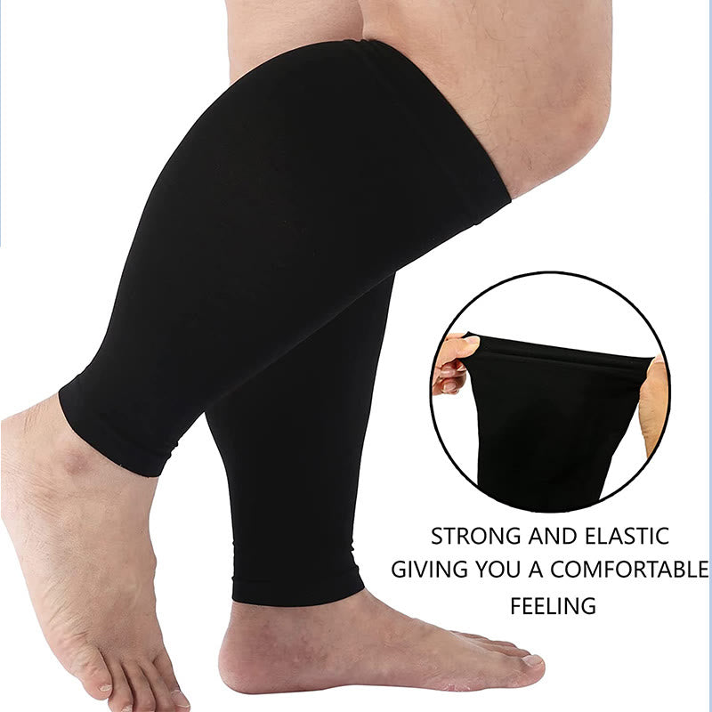 Chaussettes de compression sans pieds grande taille unisexes