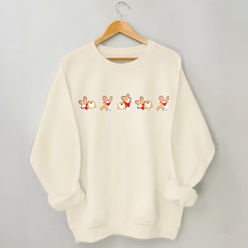 Sweat-shirt Corgi grande taille - Abricot - 3XL - image 1