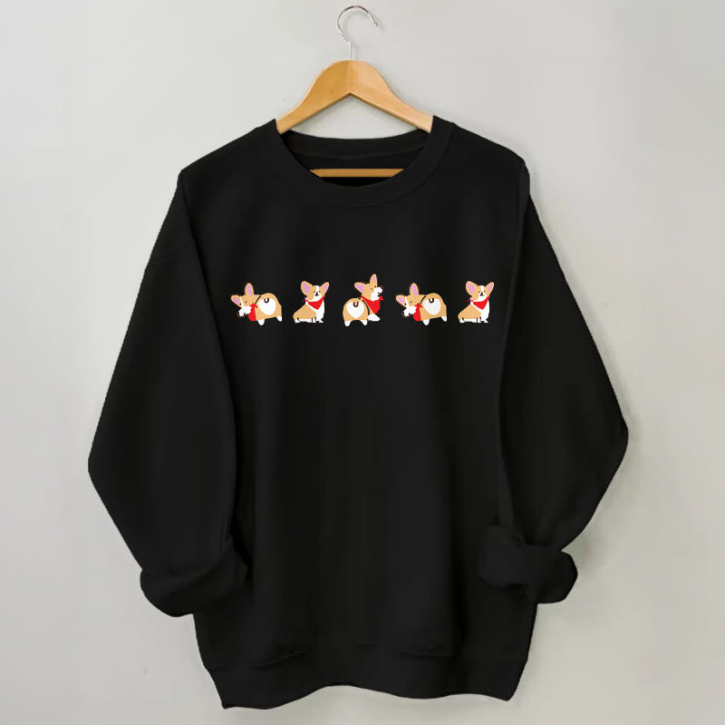 Sweat-shirt Corgi grande taille - Noir - 3XL - image 3