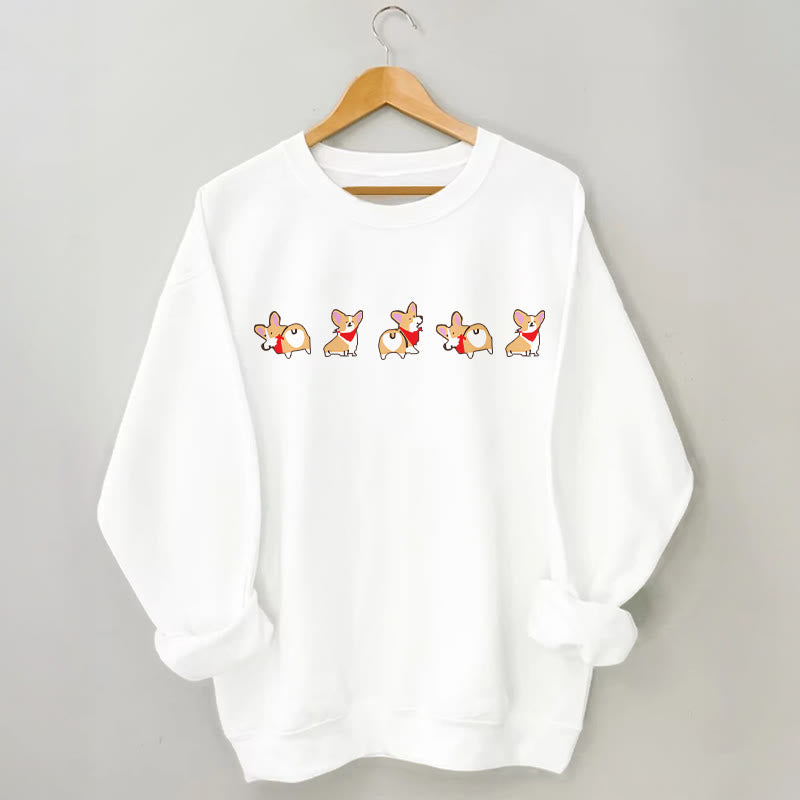 Sweat-shirt Corgi grande taille - Blanc - 3XL - image 4