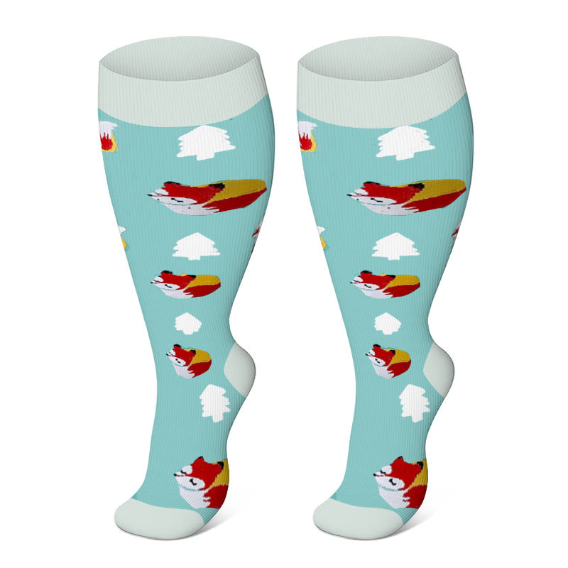 Chaussettes de compression Plusock Grande Taille Pingouin Renard 2XL- 7XL - image 7