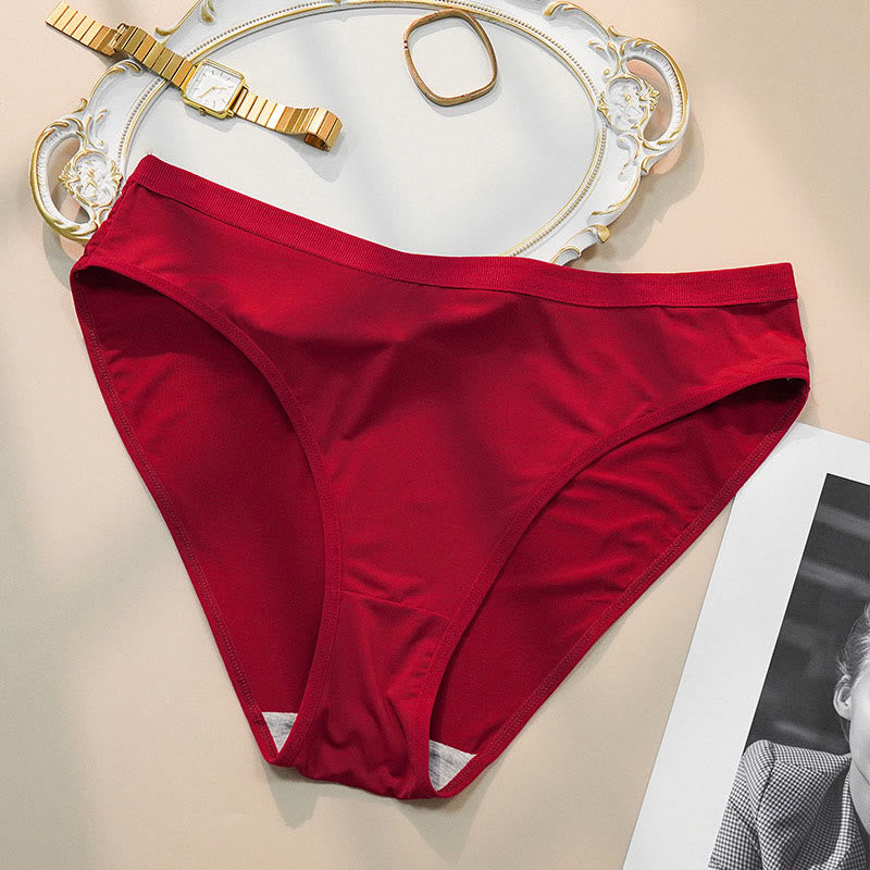 Culottes à taille élastiquée (paquet de 5) - Rouge - 4XL - image 7