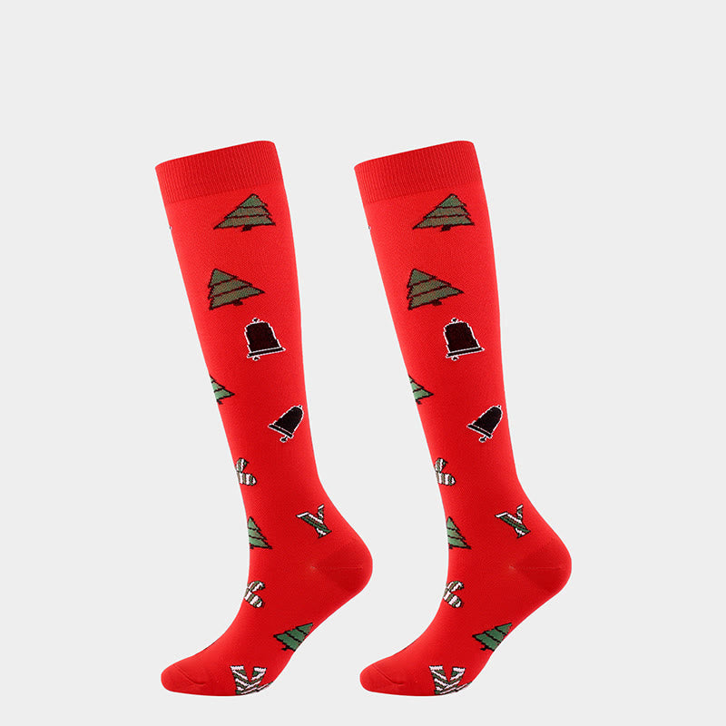 Chaussettes de compression pour chiens et chats de Noël (4 paires) - image 2