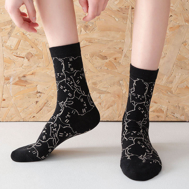 Chaussettes Line Cat Quarter (5 paires) - image 3