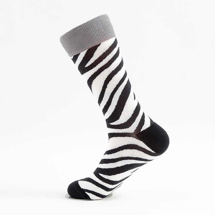 Chaussettes mi-mollet à carreaux grande taille (5 paires)