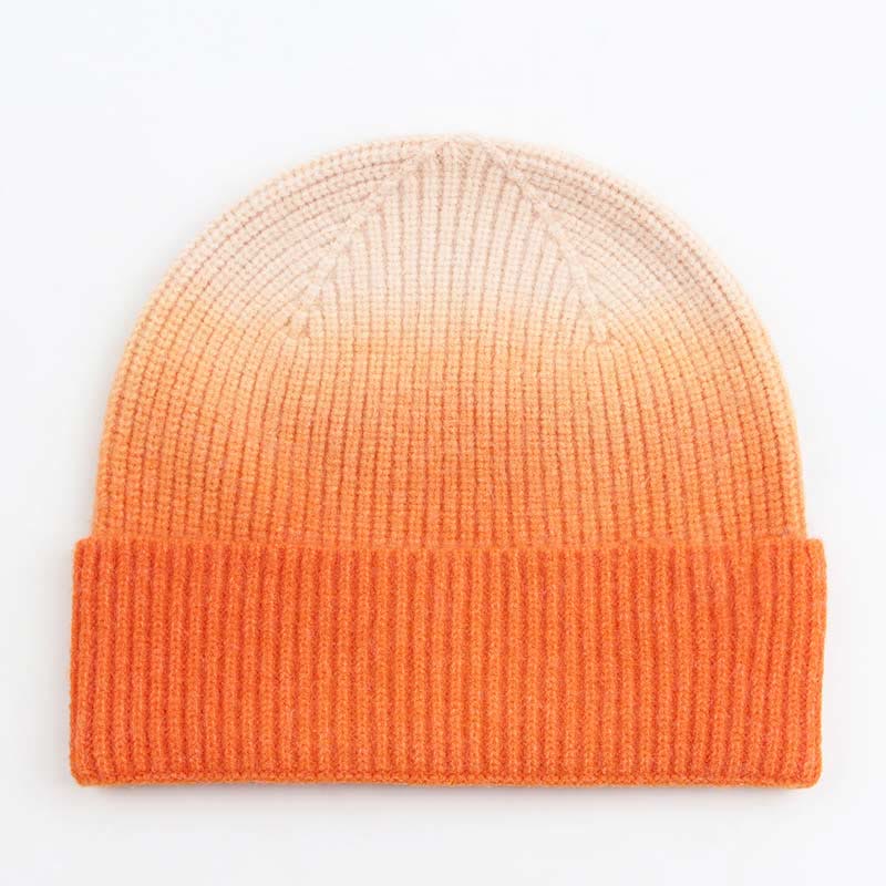 Ensemble 2 en 1 de gants et bonnets de couleur dégradée - Orange - Taille unique - image 8