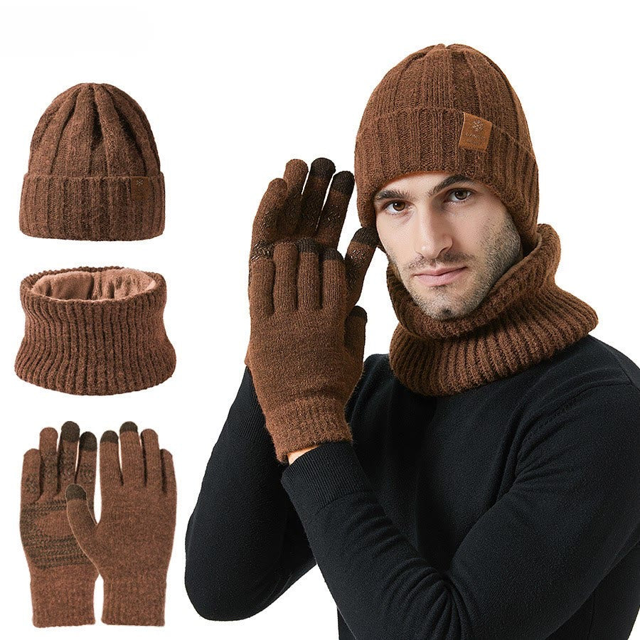 Ensemble 3 en 1 de gants chauds et tendance, bonnet et écharpe - Kaki - Taille unique - image 18