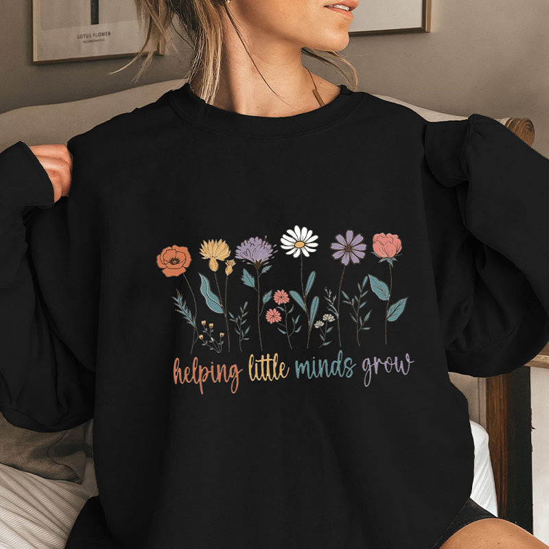 Sweat-shirt à fleurs grande taille - Noir - 3XL - image 4