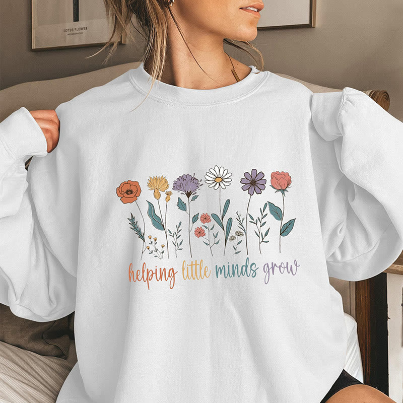 Sweat-shirt à fleurs grande taille - Blanc - 3XL - image 3